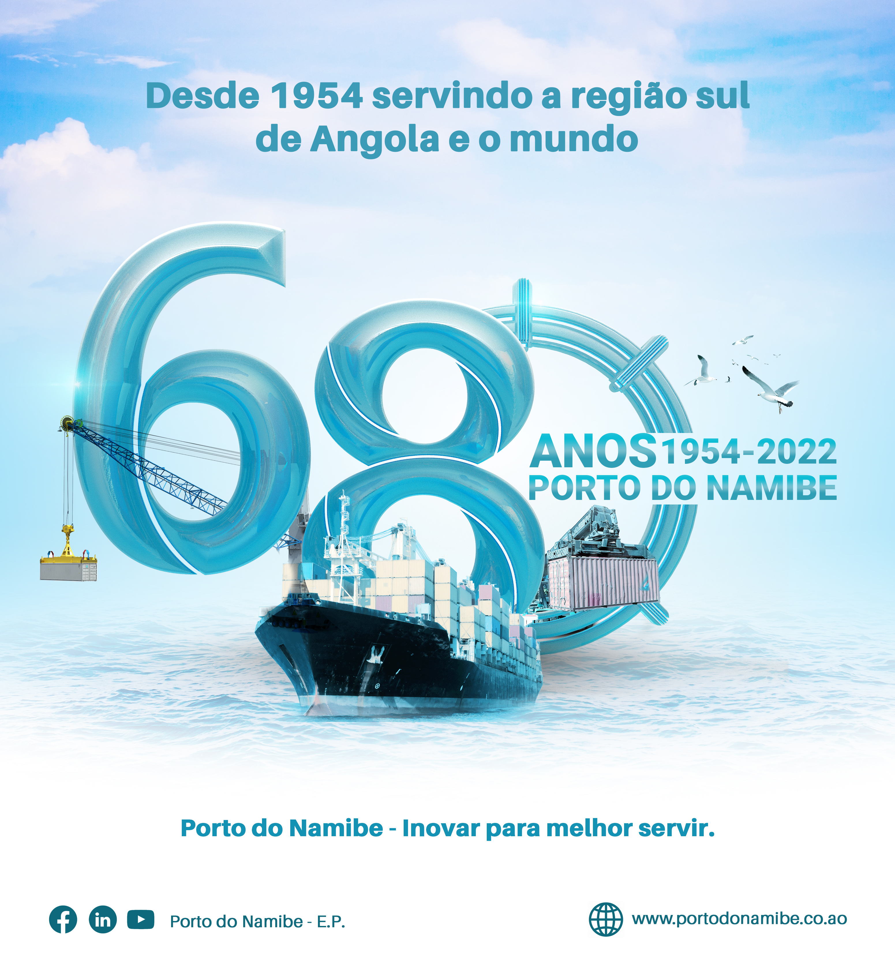 Cartaz Comemorativo 68 anos Porto do Namibe